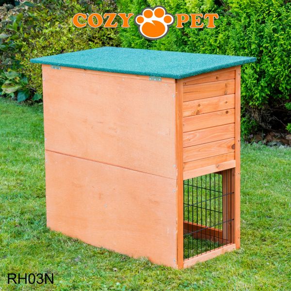 Rabbit Hutch 3ft by Cozy Pet with Cover - Natural - RH03N + RH03C