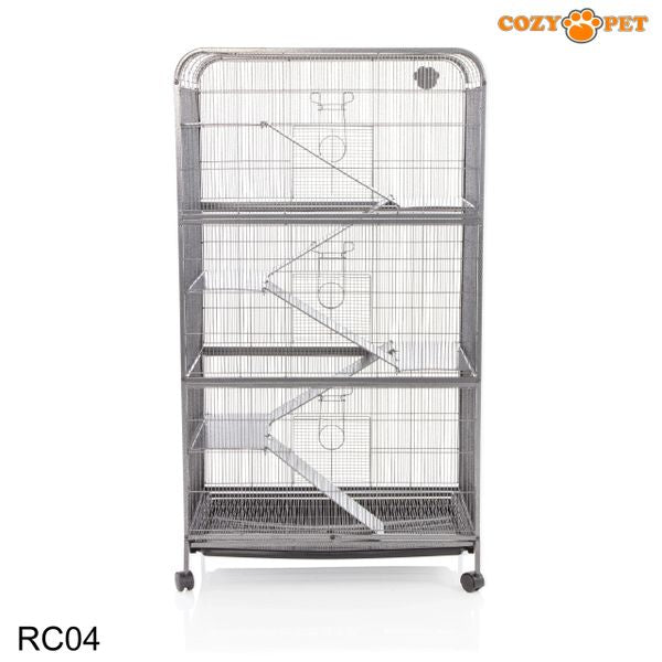 Rodent Cage for Rat, Chinchilla, Degu, Ferret by Cozy Pet 9mm Narrow Bar Spacing Model RC04