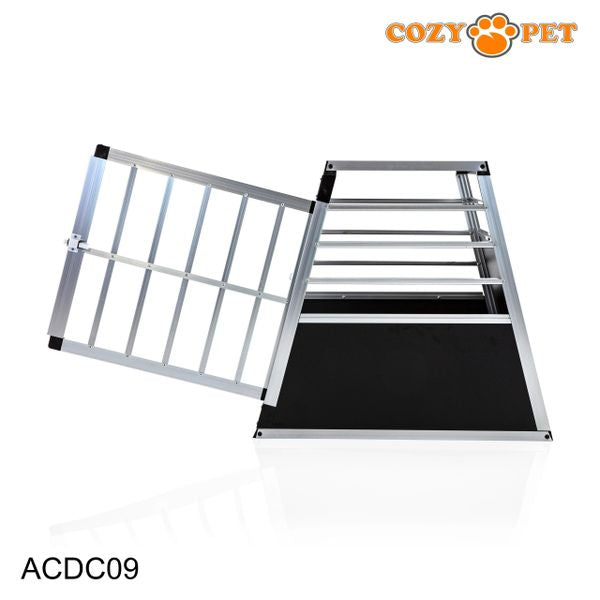 Aluminium Car Dog Cage by Cozy Pet Travel Puppy Crate Pet Carrier Transport ACDC09 - RET - Customer Return 45% Discount.