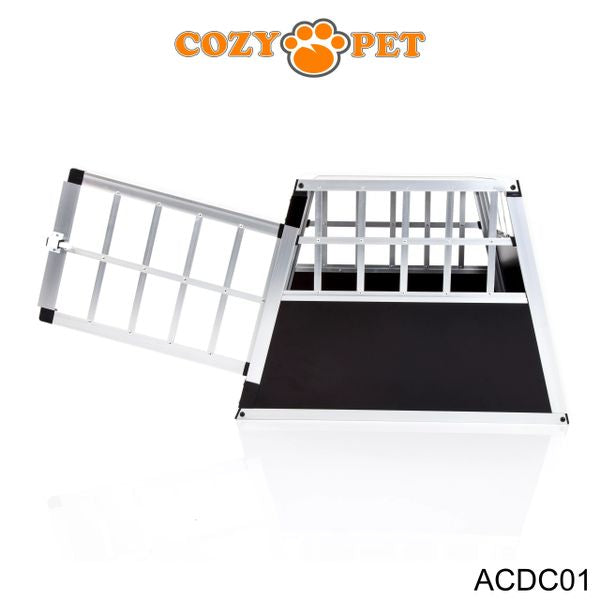 Aluminium Car Dog Cage by Cozy Pet Travel Puppy Crate Pet Carrier Transport ACDC01 - RET - Customer Return 45% Discount.