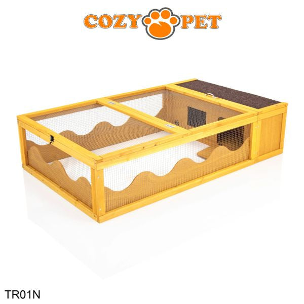 Tortoise Run by Cozy Pet Guinea Pig, Hedgehog, Rabbit Run - Natural - TR01N