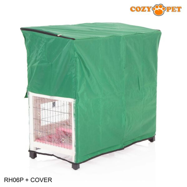 Rabbit Hutch 3ft with Cover by Cozy Pet - Pink - RH06P + RH06C