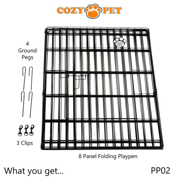 Playpen Puppy Rabbit with Floor by Cozy Pet - 76cm High - Model PP02 + Floor