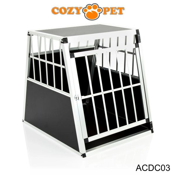 Aluminium Car Dog Cage by Cozy Pet Travel Puppy Crate Pet Carrier Transport ACDC03