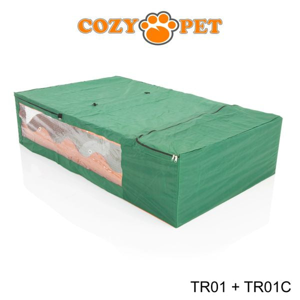 Tortoise Run with Cover by Cozy Pet Guinea Pig, Hedgehog, Rabbit Run - Natural - TR01N + TR01C