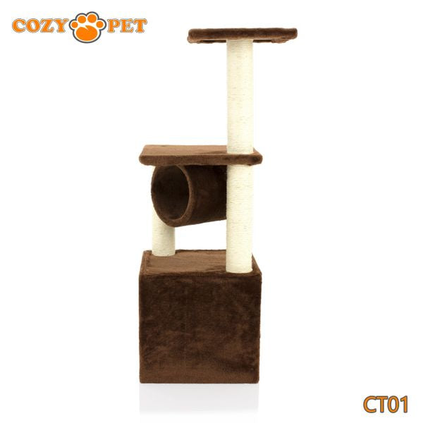 Cat Tree by Cozy Pet Deluxe Multi Level Cat Tree in Chocolate - CT01-Choc