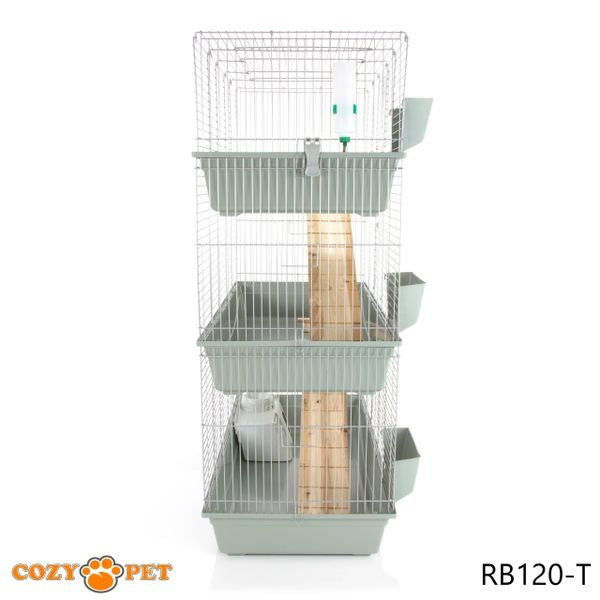 Rabbit Guinea Pig Indoor Cage 3-Tier by Cozy Pet 120cm for Rat, Chinchilla, Small Animals Hutch Model: RB120-T