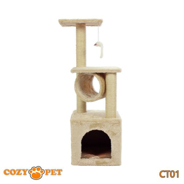 Cat Tree by Cozy Pet Deluxe Multi Level Cat Tree - CT01 - Beige