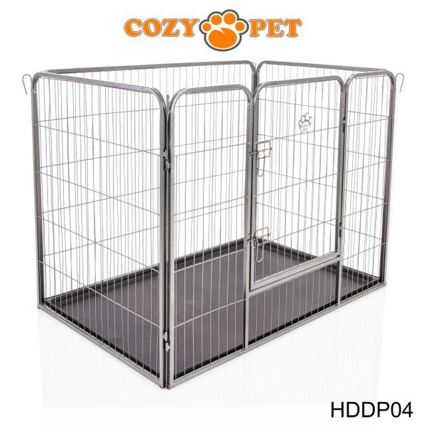 Heavy Duty Playpen with ABS Tray 90cm Tall by Cozy Pet Model HDDP04