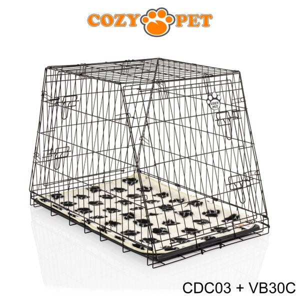 Car Dog Cage 36" by Cozy Pet with Vet Bed Travel Puppy Crate Pet Carrier Transport CDC03 + VB36C