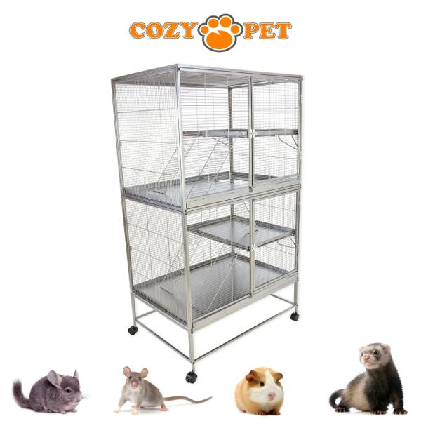 Rodent Cage for Rat, Chinchilla, Degu, Ferret Large Size by Cozy Pet Model RC03