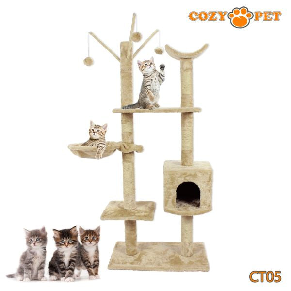 Cat Tree by Cozy Pet Deluxe Multi Level Cat Tree - CT05-Beige