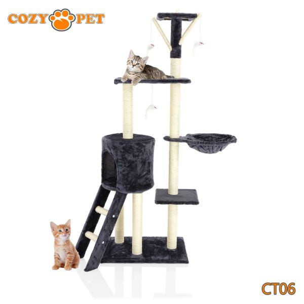 Cat Tree by Cozy Pet Deluxe Multi Level Cat Tree - CT06-Dark Grey