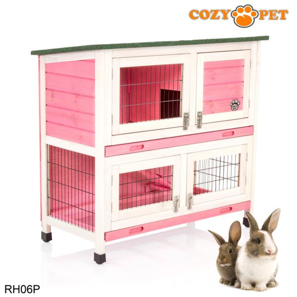 Rabbit Hutch 3ft by Cozy Pet - Pink - RH06P